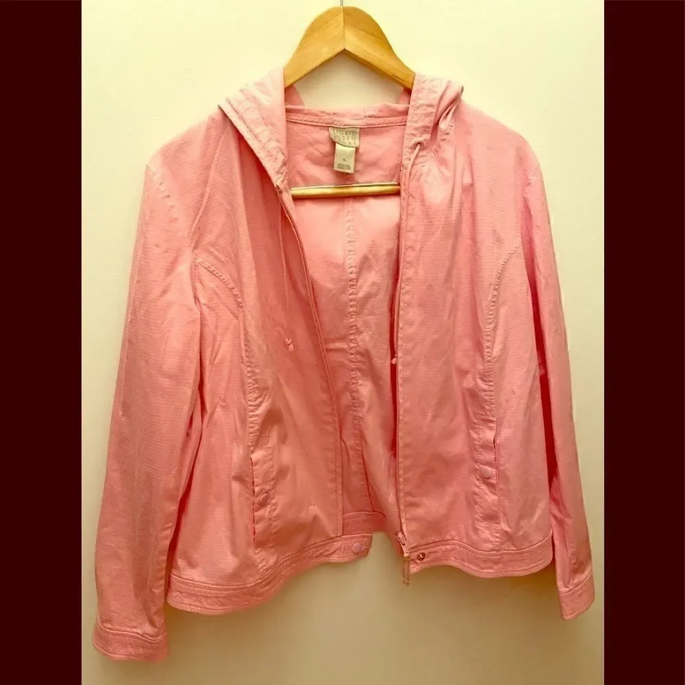Sigrid Olsen sport jacket with hoodie